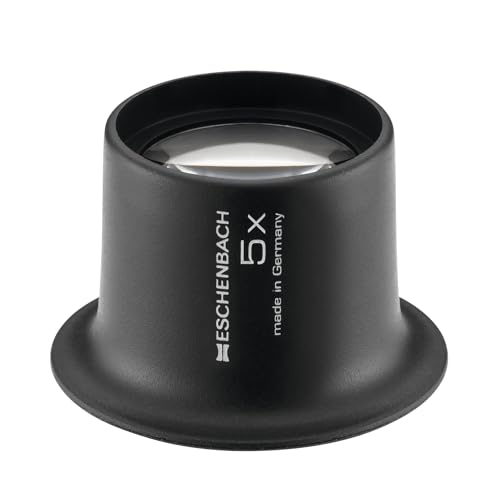 Eschenbach Optik Uhrmacherlupe mit 5X-Vergrößerung in Anthrazit - Made in Germany