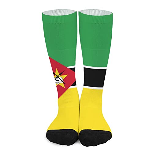 NLWQEKV Chaussettes d'athlétisme drapeau du Mozambique, chaussettes tendance colorées et décontractées pour hommes et femmes