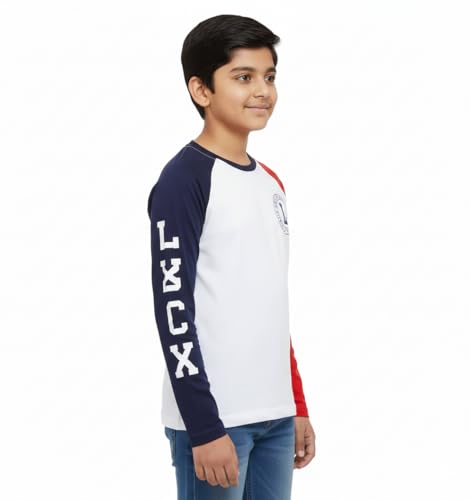 Image of Clotth Theory Boys Printed Bio Washed Cotton Full Sleeve T-Shirt for Boys