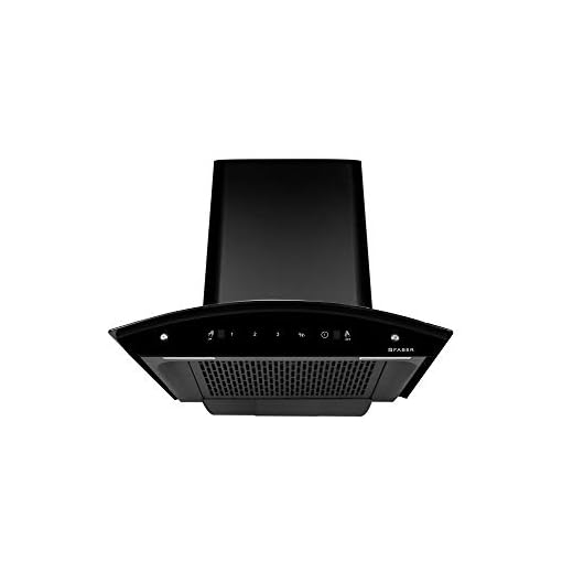 Faber 60 cm 1200 m³/hr Auto-Clean curved glass Kitchen Chimney (HOOD ORIENT XPRESS HC SC BK 60, Filterless technology, Touch Control, Black)