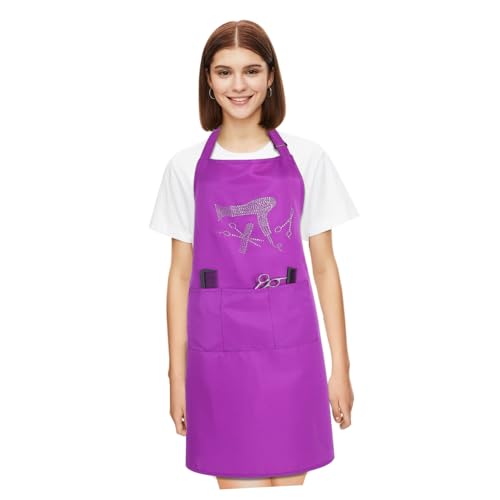 HAPINARY Tablier de Travail Polyester Ajustable avec Poche pour Coiffeurs Barbiers et Cuisiniers Protection et Résistante pour Stylistes et