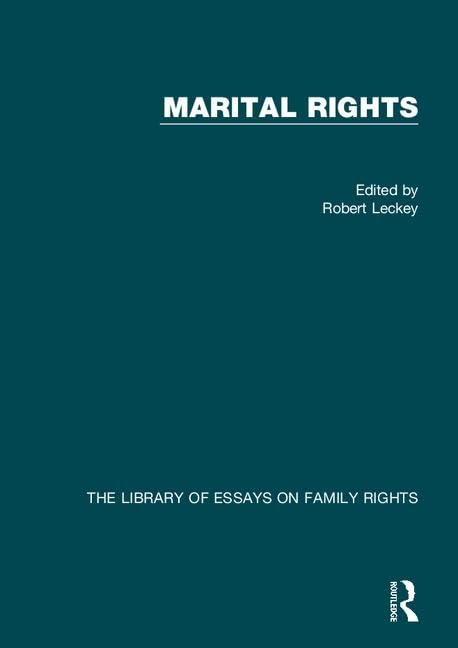 Marital Rights: The Library of Essays on Family Rights      1st Edition