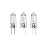 Lot de 3 ampoules halogènes culot G4, 375 Lumens, 2900 Kelvins, Blanc chaud, Dimmable