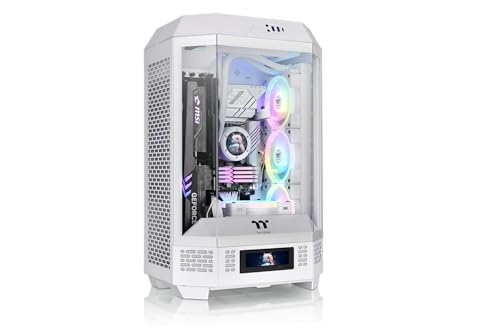 Thermaltake Tower 300 Snow Micro-ATX Case; 2x140mm CT Fan Included; Support Up to 420mm Radiator; Optional Chassis Stand Kit Allows Horizontal Display; CA-1Y4-00S6WN-00; 3 Year Warranty