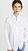 Vince Women's RAW Edge Oversized L/S, Optic White, Medium