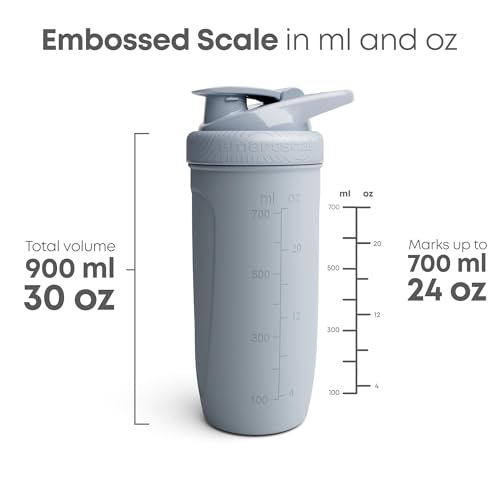 Smartshake Justice League Reforce Batman Shaker Bottle 900ml, DC Comics Stainless Steel Water Bottle, Batman Gifts for Men