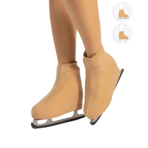 CALZITALY Cubrepatin para Niña y Mujer, Funda PatinSkate, Professional Skating, Natural, Negro, Caramelo, 70 DEN, S, M, L, Calcetería Italiana (33-37, Natural)
