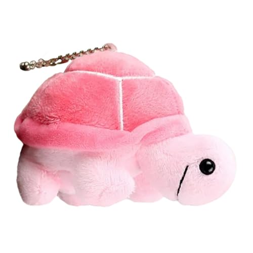 Zbdroxygen Turtle Soft Toy, Cute Pink Turtle Keychain, Soft Toies Keychain, Adorable Animal Soft Toy for Backpacks, Purses, and Car Accessories