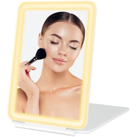 Dec.Metu Travel Mirror with Lights Cover