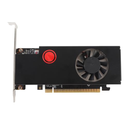 EIMSOAH Tarjeta Gráfica, 4GB DDR5 128 bit 1116MHz 1653MHz PCI Express 2.0 16X Tarjeta de Video para Computadora de Escritorio para 7 8 10 11 Vista Freebsd X86