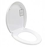 Ribech Tapa de WC con Cierre Suave – Asiento Forma O con Cierre Rápido para...