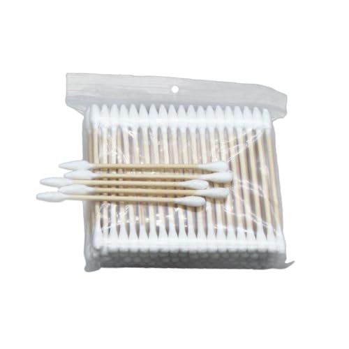 VICASKY Hisopos de algodón de limpieza de 400 piezas, brotes de cuidado, hisopos de maquillaje, herramienta de maquillaje, bastoncillos de algodón multifunción de bambú