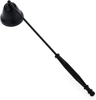 PURPLELILY Candle Snuffer Stainless Steel Candle Extinguisher With Handle For Putting Out Extinguish Nest Flame Accessory, Black