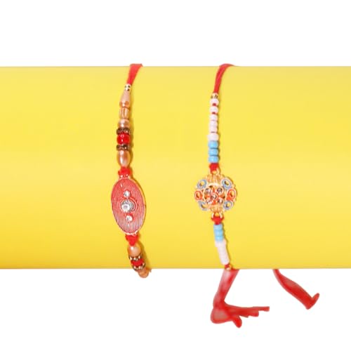 Set of 2 Rakhi Thread, Rakhi for Brother, Raksha Bandha Gift for Your Brother, Rakhi Bracelet for Loving Sibling, Father, Bhabhi, Bhaiya4