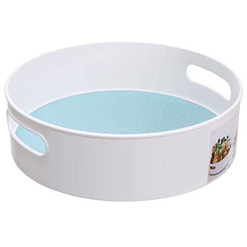 WEIHUIMEI Drehbares Aufbewahrungsfach, 360 ° Multifunktionales drehbares Anti-Rutsch-Aufbewahrungsfach, Aufbewahrungsfach für Küchengewürzflaschen, Gewürze, Flaschen, Dosen, Konserven - L