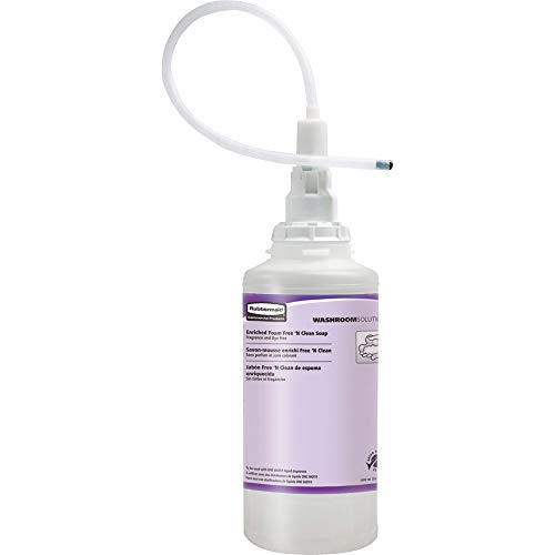Image of Rubbermaid Commercial Products Enriched Hand Soap Lotion with Moisturizers, Foam Soap - 1600 ml, Free N' Clean, Pack of 4