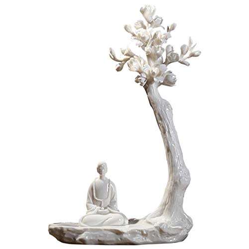 CXJJ Zen Statue Statue-Décoration-Poterie Céramique Décoration de Sculpture Creative Accueil Bureau Chambre à Domicile Salon – vue 2