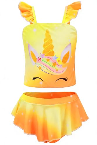 Image of Akokvlar Two Pieces Swimsuit Mermaid Bikinis Tankini Bathing Suit for Little Girls
