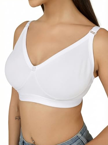 Image of Clothonics Womens Non-Padded Non-Wired Seamless Double Layered T-Shirt Bra