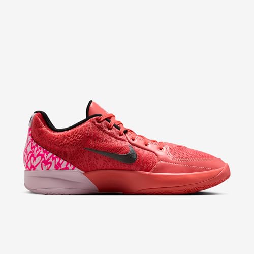 Nike Ja 2 "Heart Eyes Basketball Shoes (IB5842-800, Magic Ember/Pink Foam/Deep Night/Iron Grey) Size 11.5