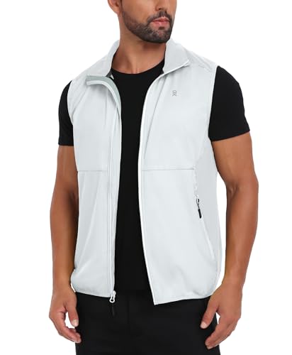 Image of Little Donkey Andy Men's Water-resistant Outerwear Vests, Stretch Windproof Vest for Cycling, Running, Golf