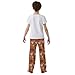 Yuiboo Hugs Sweater Pajama Pants Long Comfortable Pj Bottoms Sleepwear Houses With 2 Pockets 11-12Y