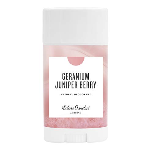 Edens Garden Geranium Juniper Berry Natural Deodorant, Aluminum & Baking Soda Free (For Normal & Sensitive Skin), Made With Essential Oils, Vegan, For Men & Women, 2.25 oz