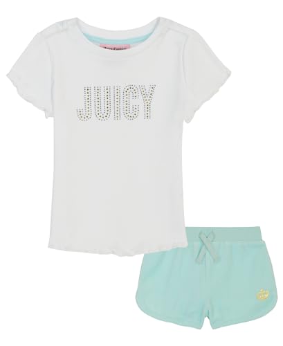 Image of Juicy Couture Girls' Juicy Couture 2 Piece Knit Short Set