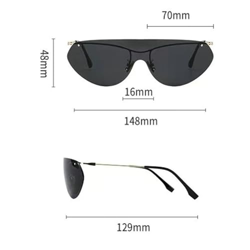 willochra Vintage Luxury Fashion Oversized Square Sunglasses Women Men Trendy Pilot Flat Top black Outdoor punk Shades UV4003