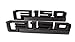 2x F150 XLT Fender Emblems Black Badge 3D Logo Nameplate Replacement for 2015-2018 F-150 Original Size