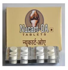 Image of Gufic Biosciences Nucart OA | Non-Vegetarian - Cartilage building, Osteo-arthritis, Joint pains and Muscular pains.Joint Pain, Back Pain, Muscles Pain | Pain in Cervical Spondylitis & Sciatica | Muscle Cramps, Sprains | Arthritis & Twitching | Effective in Pain Management. (One - Complete - Box)