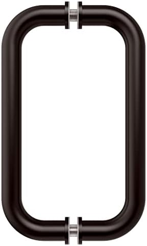 CRL 8" Oil Rubbed Bronze (BM Series) Tubular Back-To-Back Pull Handle