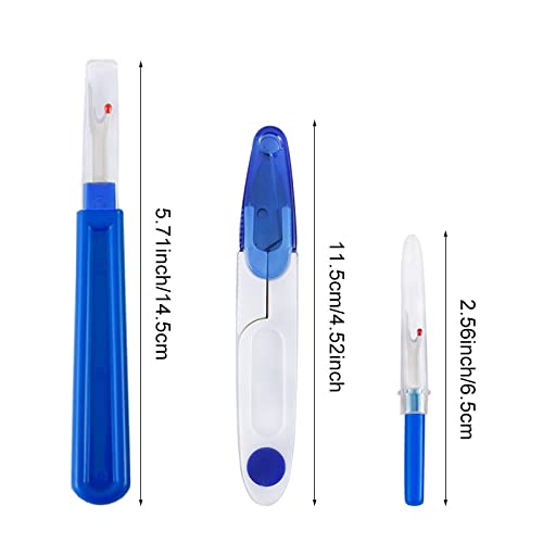 MIUSIE 9pcs Thread Cutter Seam Ripper Stitch Sewing Accessories Kits Plastic Thread Yarn Cutter Seam Rippers Handle Craft Tools