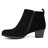 Lilley Mel Womens Black Faux Suede Heeled Boot - Size 6 UK - Black #4