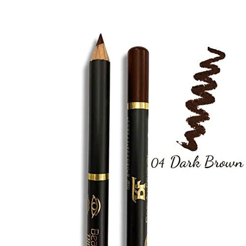 Beauty Forever Lip and Eye Pencil, Matte & Shimmer Finish, Long Lasting, Waterproof, Suitable for All Lip & Eye Shapes, Unique Texture Formulation, Available in 23 Shades 04 Dark Brown - Image 4