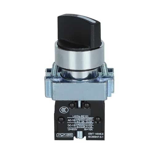 Conmutador selector rotativo XB2 BD41 de tres posiciones con interruptor Lay5S de dos velocidades