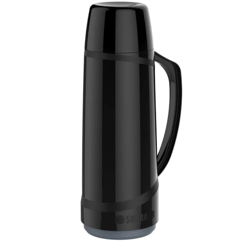 Garrafa Térmica Cristal 1L, Soprano, 0160, Preto, Médio