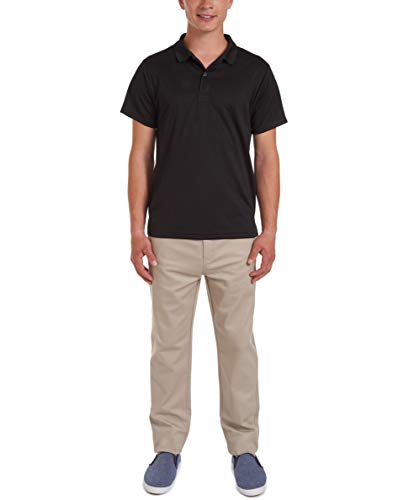 Chaps Men's Young Uniform Flat Front Twill Pant3