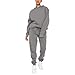 amropi Trainingsanzug Damen Kapuzen Pullover Sweatshirt und Jogginghose Warm Vlies Kleidungsset Lichtgrau, L