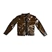 1/12 Action Figure Clothes,Leather Jacket for 6 inch Male Action Figures,6 inch Male Jackets. (Style 2-Brown)