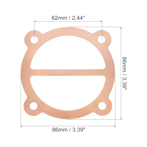 PATIKIL Air Compressor Head Gasket Kit, 10 Pack 65mm Aluminum Gasket Replacement for 65mm Dia. Cylinder - Image 2