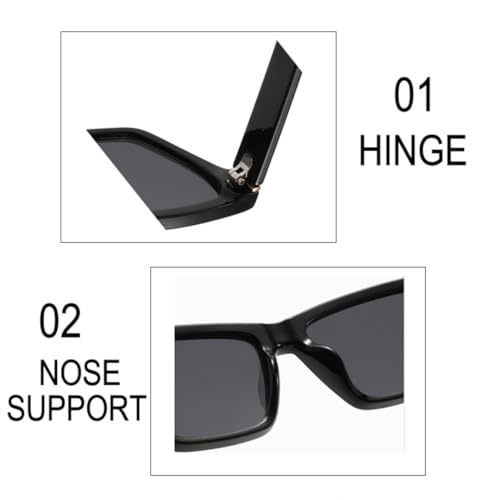 Lunettes de soleil œil-de-chat rétro léopard avec verres dégradés protection UV400 - 4