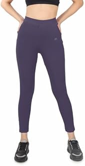 Mehrang Stretchable Yoga Pants for Women & Gym Pants for Women Workout with Mesh Insert & Side Pockets