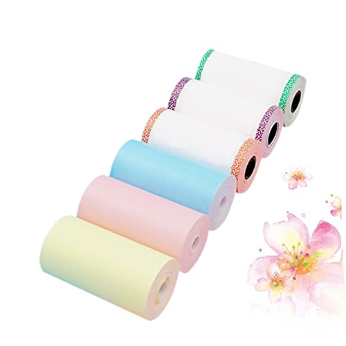 OFFSCH 6 Pack Border Thermal Printing Paper 57 * 30mm Label Printer Paper for Home/office