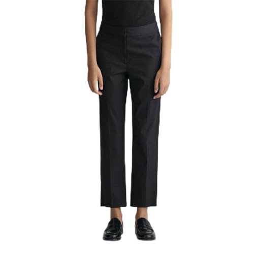 Gant Para Mujer. 4150237 PantalóN Pitillo Estrecho Negro (40), Casual, AlgodóN