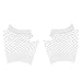 BIBOKAOKE Gants en maille - Noir - Sans doigts - Pour femme - Style punk gothique