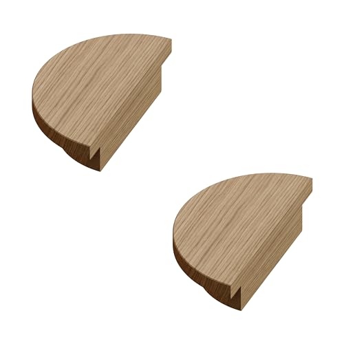 Sossai Holz Möbelgriffe aus Eiche | GAH02 | Lochabstand 70mm...