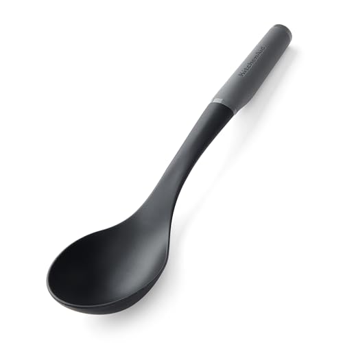 KitchenAid Soft Grip Basting Spoon - Charcoal Grey - Image 2