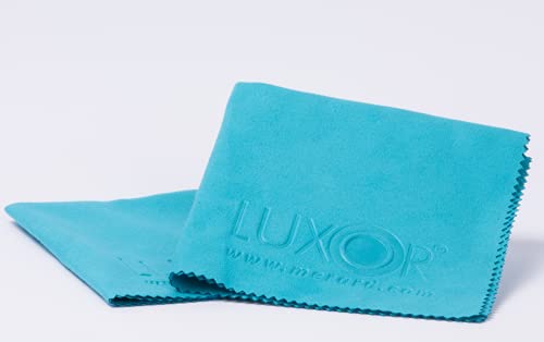 2 Microfibres LUXOR 30x30cm - Nettoyage et essuyage or, argent, platine, cuivre, laiton, bronze et surfaces délicates Cover