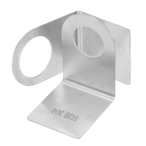 VICASKY Support Rangement Salle Bain Mural Lot de 2 Porte-Flacons Gel Bain Argentés Fixation Murale, Compatible Divers Matériaux comme Marbre, Verre et Bois